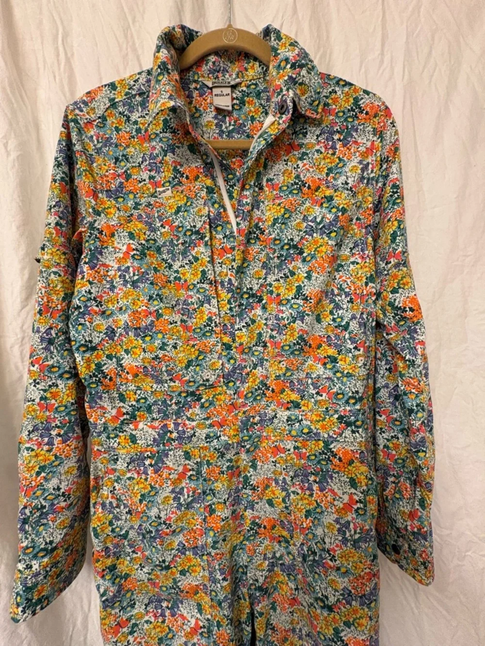 Duluth Trading Co. long sleeve heirloom floral jumpsuit. Size small. - Picture 2 of 10